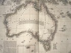 Australia New Zealand Dated 1826 Brue Large Antique Map