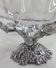 Arthur Court Huge 14  Acrylic Bowl With Grape Stand
