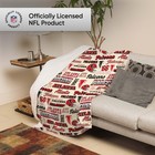 Foco Nfl Unisex-adult Nfl Team Logo Retro Sherpa Fleece Plush Throw Blanket -   