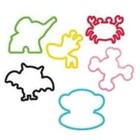 Sillybandz Paul Frank 24 Pack Shaped Silicone Bracelets New