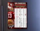 San Francisco 49ers Schedule 2026-27 Season Magnet  5 X 7 Inches  High Def