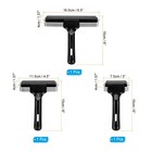 3pcs Rubber Roller Brayer For Wallpaper Art Craft Printmaking  Black 6 4 3 Inch 