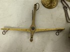 1960   s Solid Brass 6 5    Knight Balance Scales Of Justice Mcm Hollywood Vintage