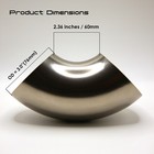 Titanflowracing 3  Titanium 90   Mandrel Bend Elbow Tight Radius 1 05d Clr