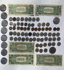 Us Coin   Paper Currency Collection Silver Dollars Certificates Nickels Pennies