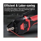 Electric Crimping Tool Kit  Battery Powered Terminal Crimper With 7 Pairs Of    