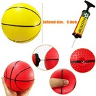 12pcs 5inch Mini Basketballscolorful Rubber Inflatablebasketballpool Kick Balls