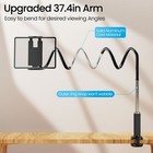 Flexible Tablet Holder For Bed  Gooseneck Ipad Kindle Stand With Clip