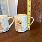 Set Of 2 Vintage Tienshan Stoneware Theodore Country Bear Mugs