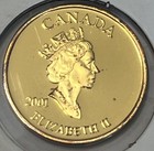 2001 3 Cent Canada Gold Plated Silver Proof Coin