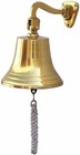 Brass Wall Hanging Ship Bell     Loud Ring     Vintage Nautical Indoor outdoor Decor