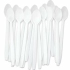 8  Plastic Soda Spoons For Ice Cream   Sundae  Red Or White By Avant Grub
