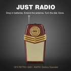 Retro Portable Transistor Pocket Am Fm Radio  Retro-1958  Wood