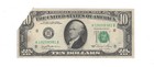1981  10 Frn St  Louis Printed Fold Error Vf