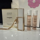 Chanel Coco Mademoiselle Gift Set Purse Spray 3x7ml   Case Chain