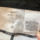 Nike Dri-fit Leggings Womens Sz L White Black Capri Workout Gym Yoga Running