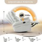 Manual Swivel Rocker Recliner Chair 360   Rocking Nursery Glider Chair Pu Leather
