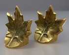 Vintage Brass Bookends Set Mcm Art Deco Hollywood Regency Patina Home Staging