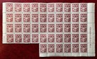 Latvia 1923 12s Stamps In Large Blocks Mnh Folded