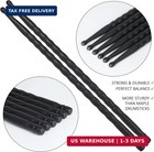 5a Carbon Fiber Drum Sticks Light Durable Drumsticks  3 Pair Black 