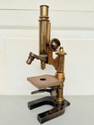 Antique E  Leitz Wetzlar Brass Microscope No  54934
