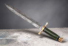 Custom Made Forged Damascus Steel Double Edge Blade Sword 1663