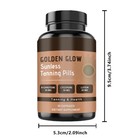 Golden Glow Tanning Pills For Men Women Sunless Tan Daily Supplement - 180pcs