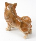 Vintage Akita Spitz Dog Ceramic Figurine Statue - Made In Occupied Japan Mioj