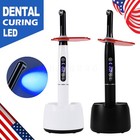 1-5  Dental Cordless Led Curing Light 2400mw 1 Sec Resin Cure Lamp 7 Point Lens