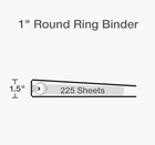 Cardinal 3 Ring Binders 1 Inch Round Ring Assorted 4 Colors  1017672 