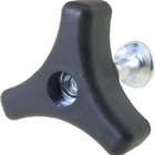 Lawn Mower Handle Bolts 2 Sets Triangle Screw Replacement Standard Silver New