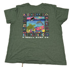 O neill Men s Green Greaphic T-shirt  we Sea You  Short Sleeve Size M 