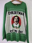 Elf Christmas Sweater Novelty Funny Ugly Holiday Got Me Like Unisex Size Xl 