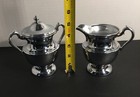 Cromwell Silver Manufacturing Corp  Chromium Sugar And Creamer Euc