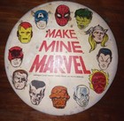 Vintage 1967 Make Mine Marvel Membership Button Pin 3 1 4  Mmms Rare  Authentic