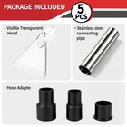 Universal Shop Vac Extractor Attachment  Work With All Wet Large  White
