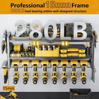 Power Tool Organizer - 3 Layer 8 Drill Holder Wall Mount storage Rack For Garage