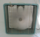 Vintage Eskimo Turquoise Blue 12  Breeze Box Fan  Original Box  3 Speed  Works