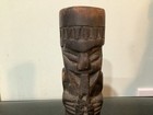Vintage Tiki Hawaiian Hand-carved Wood Wooden Totem Pole Statue Luau Not Mug