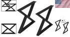 Sturdy Rustic Triangle Shape Table Legs  Diy Cast Iron For Diverse Uses - 800lbs