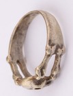Ww2 Wwii Skull Bones Ring War Period Ww1 Wwi Silver Mark 800 Battlefield Artifac