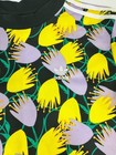 Adidas Originals Bellista Multicolor Tee Dress Womens Small 3 Stripe Floral Art