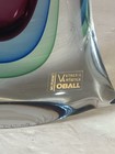 Vintage Luigi Onesto Oball Vetreria Artistica Murano Blue Sommerso Glass Vase