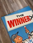 1960 s Vintage Phillips 66 Winner Trop-artic Oil Can Display Sign Gas Store Nos