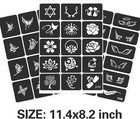24 Sheets Tattoo Stencils For Kids Teens Adults  Henna Tattoo Stencil Kit  400pc