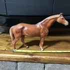 Antique Hubley Cast Iron Chestnut Brown Percheron Draft Horse Vintage Door Stop