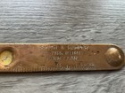 Vintage Advertising Brass Letter Opener Ruler Knife  Smith   Harper Farm Loans