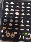 Estate Lot Of 100 Vintage  925 Sterling Silver Rings   Earings