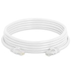 15 Ft Cat6 Cable White Cat 6 Patch Cord Lan Internet Rj45 Modem Ethernet Cable