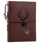 Leather Photo Album 4x6 For 160 Photos  Scrapbook With Writing Space   30 Papers